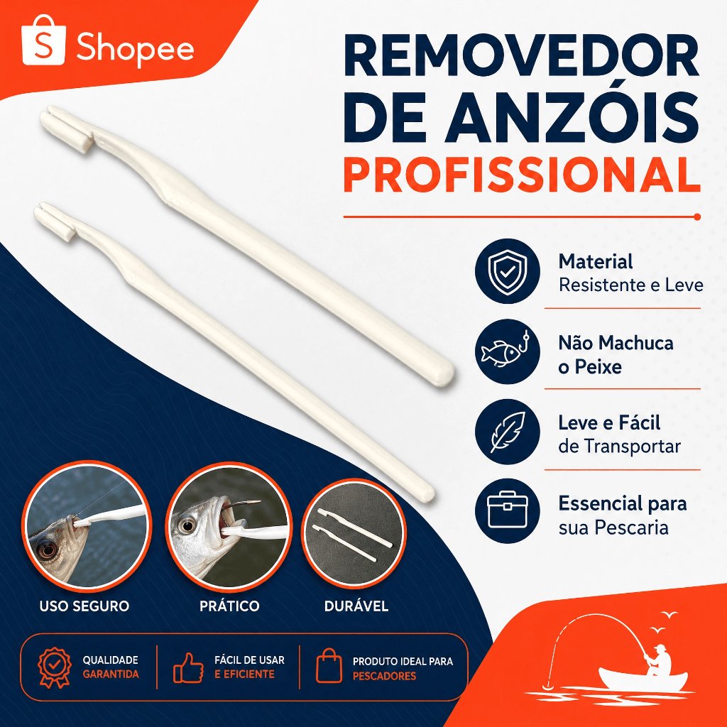 Removedores de Anzol Desengatador de Pesca 12cm, 15cm e 20cm para Peixe - Imagem 4
