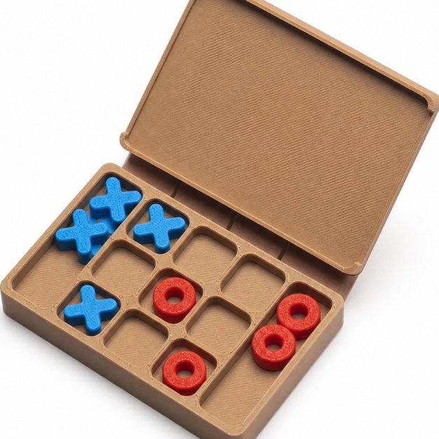 Jogo da Velha de Bolso Mini Portátil para Viagens - Imagem 2
