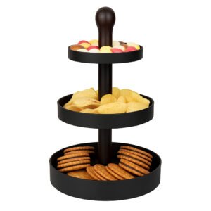 KIT 2 Suportes para Doces e Lanches 3 Andares – Organizador de Mesa Elegante