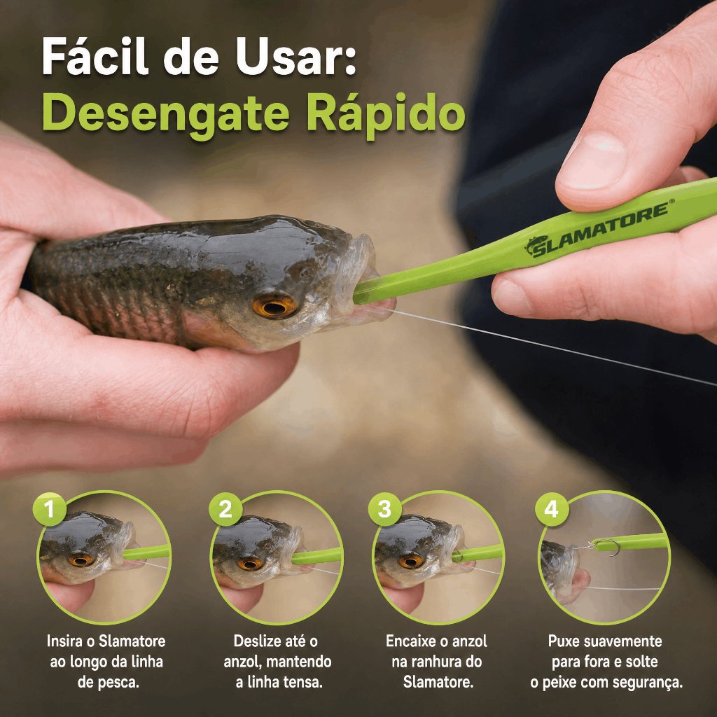 Removedores de Anzol Desengatador de Pesca 12cm, 15cm e 20cm para Peixe - Imagem 3