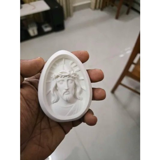 Estátua Escultura de Jesus com Auréola Religiosa Decorativa - Imagem 4