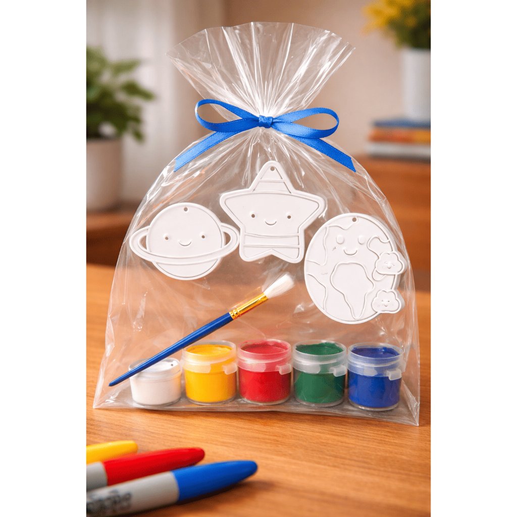 Kit Pintura Infantil para Colorir Personagens Tintas e Pincel