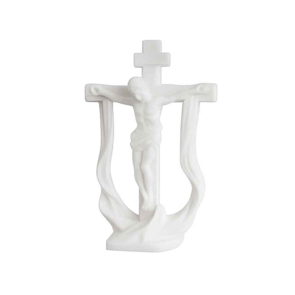 Estátua Jesus na Cruz Escultura Religiosa - Imagem 2