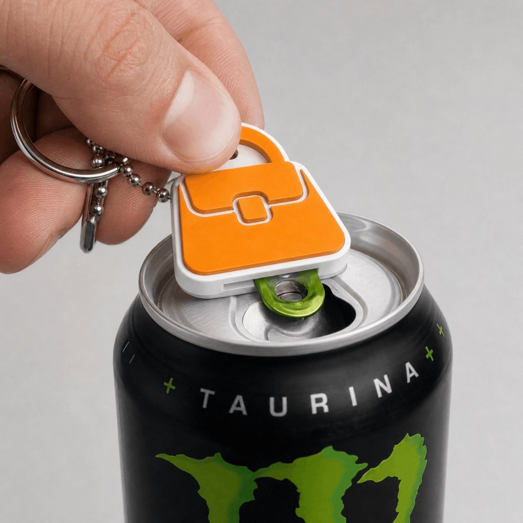 Abridor de Latas Chaveiro Protetor de Unhas no Formato Bolsa, Esmalte, Sapato e Esmalte - Imagem 8