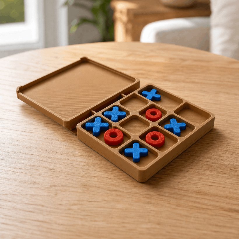 Jogo da Velha de Bolso Mini Portátil para Viagens - Imagem 3