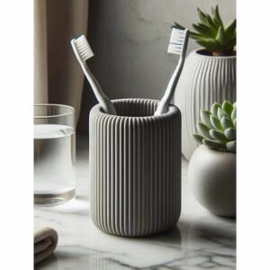 Porta Escovas de Dentes Decorativo para Banheiro Minimalista