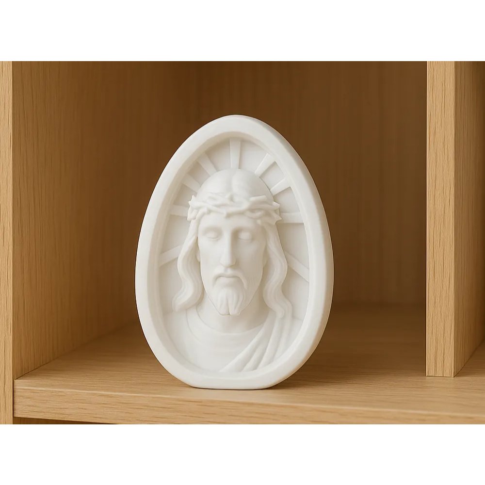 Estátua Escultura de Jesus com Auréola Religiosa Decorativa - Imagem 2
