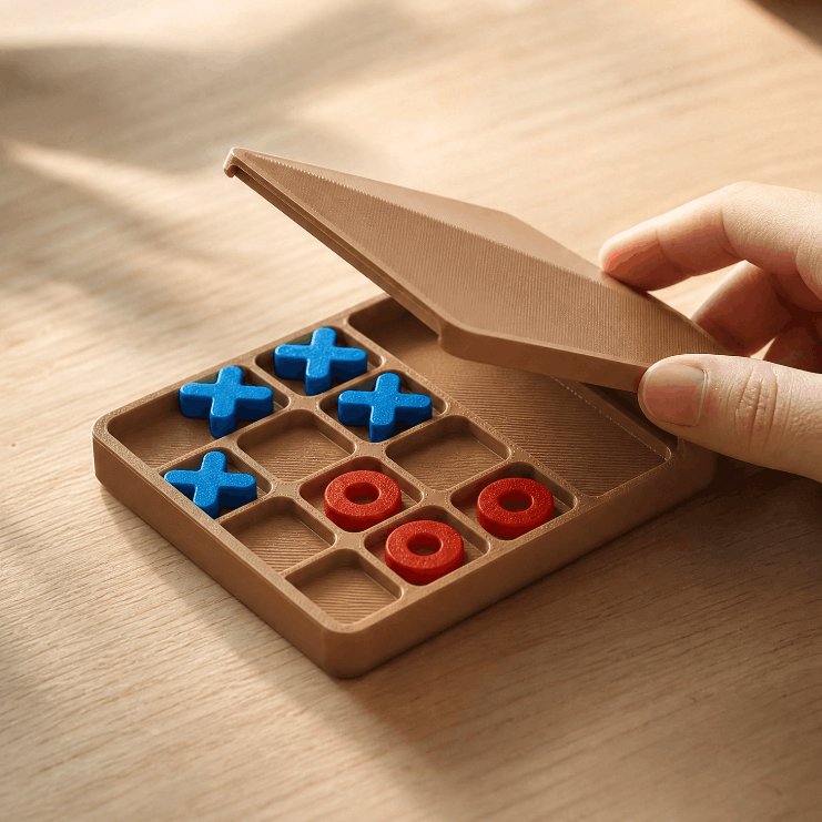 Jogo da Velha de Bolso Mini Portátil para Viagens - Imagem 6