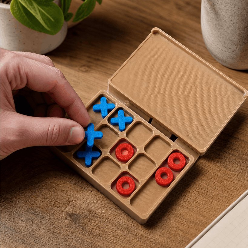 Jogo da Velha de Bolso Mini Portátil para Viagens